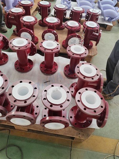 PTFE astarlı azaldıcı tee